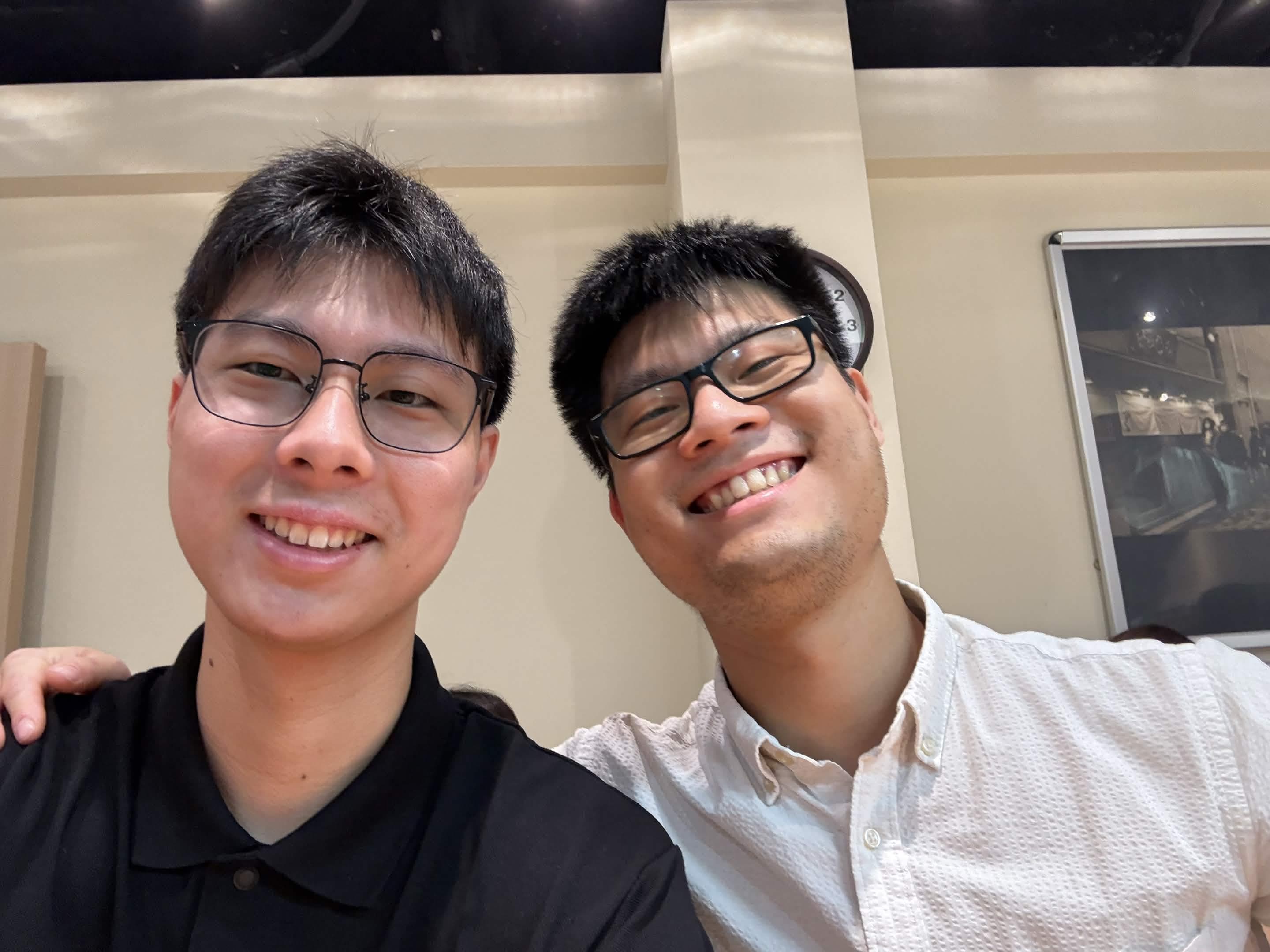 A selfie with a friend